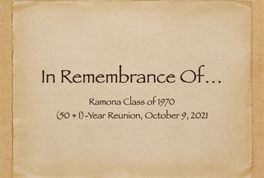 In Remembrance video