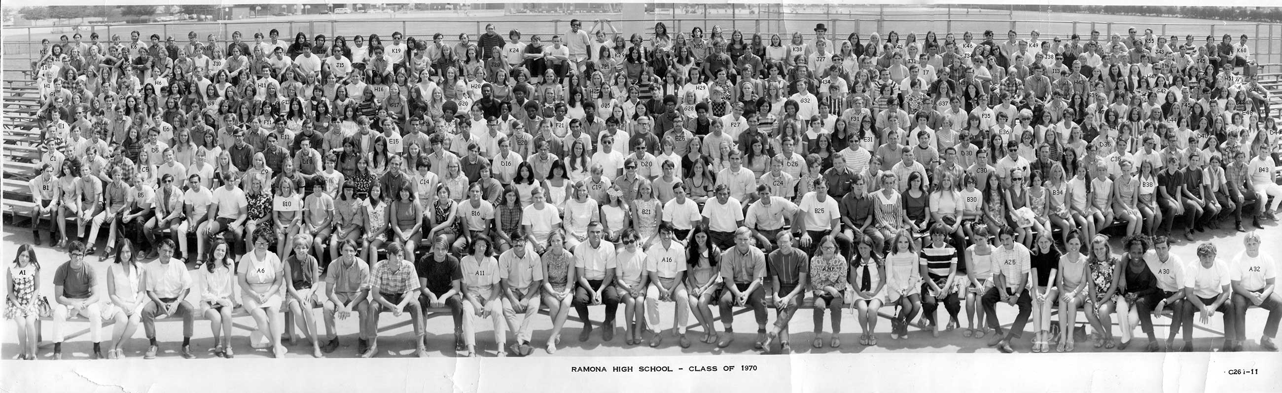 Group Photo for the Ramona
      Class of 1970